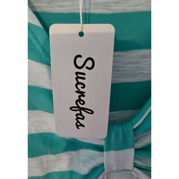 Sucrefas XXL New with Tags Striped Cityscape Fit and Flare Dress - Picture 8 of 11